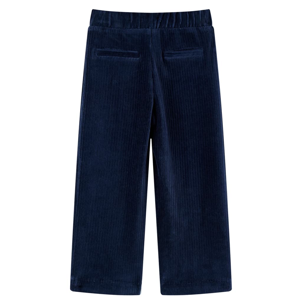 Pantalón infantil pana azul marino 104