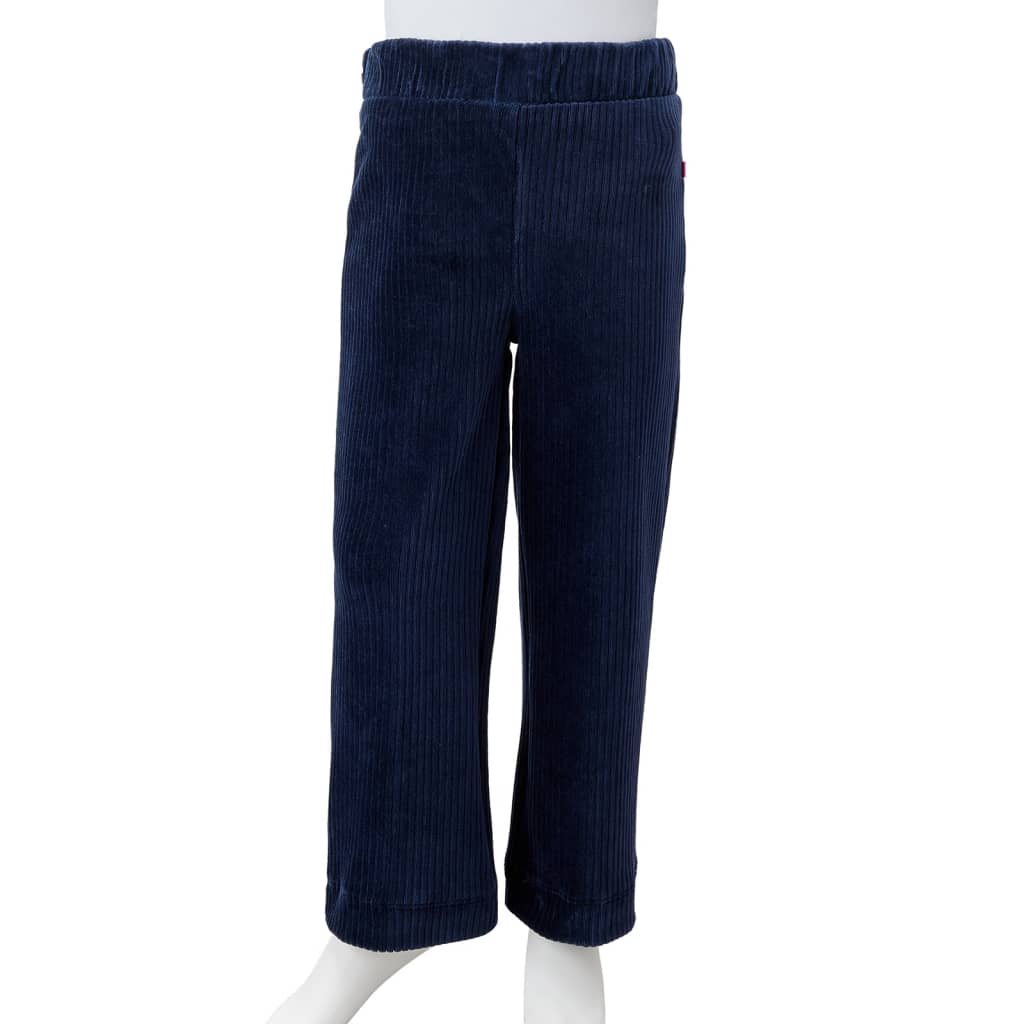 Pantalón infantil pana azul marino 104