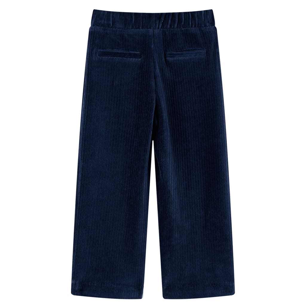 Pantalón infantil pana azul marino 128