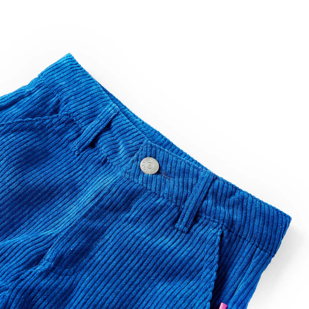 Pantalón infantil pana azul cobalto 116