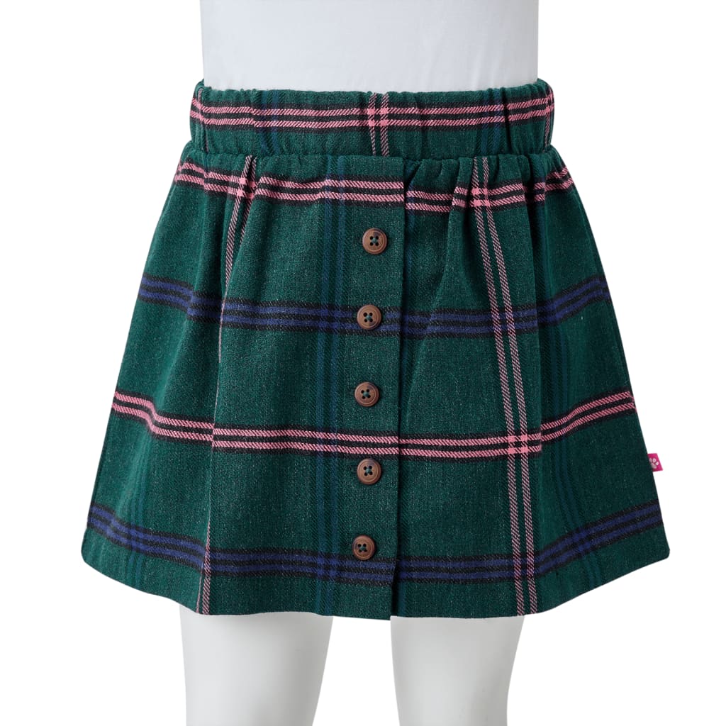 Falda infantil verde oscuro 104