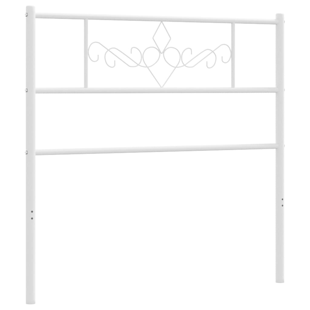 vidaXL Cabecero de metal blanco 90 cm