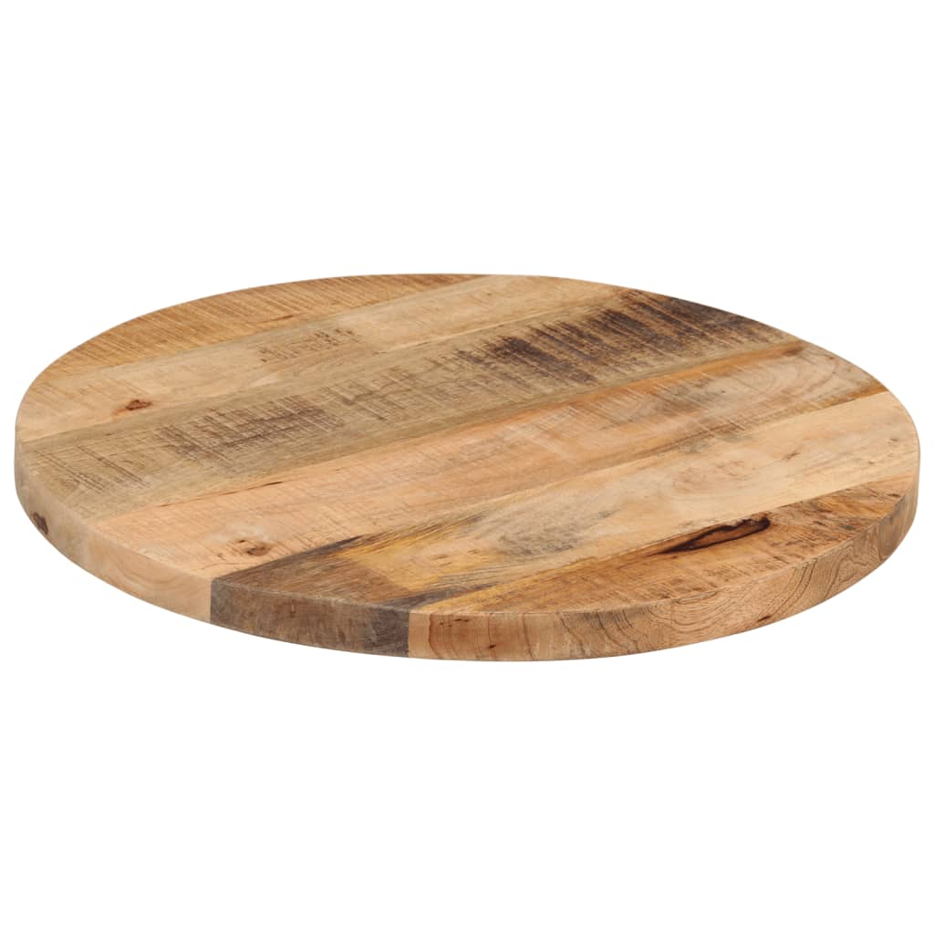 vidaXL Tablero de mesa redondo madera maciza mango rugosa Ø 40x2,5 cm