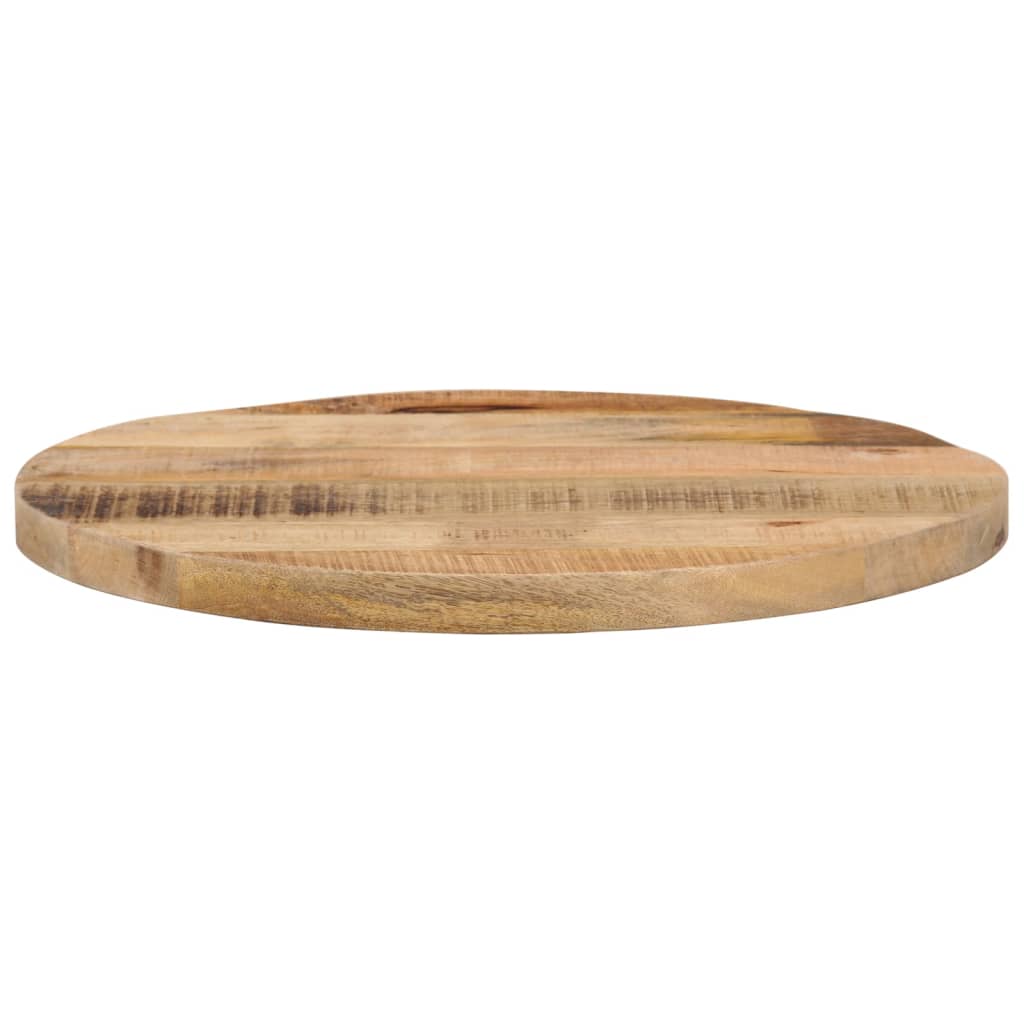 vidaXL Tablero de mesa redondo madera maciza mango rugosa Ø 40x2,5 cm