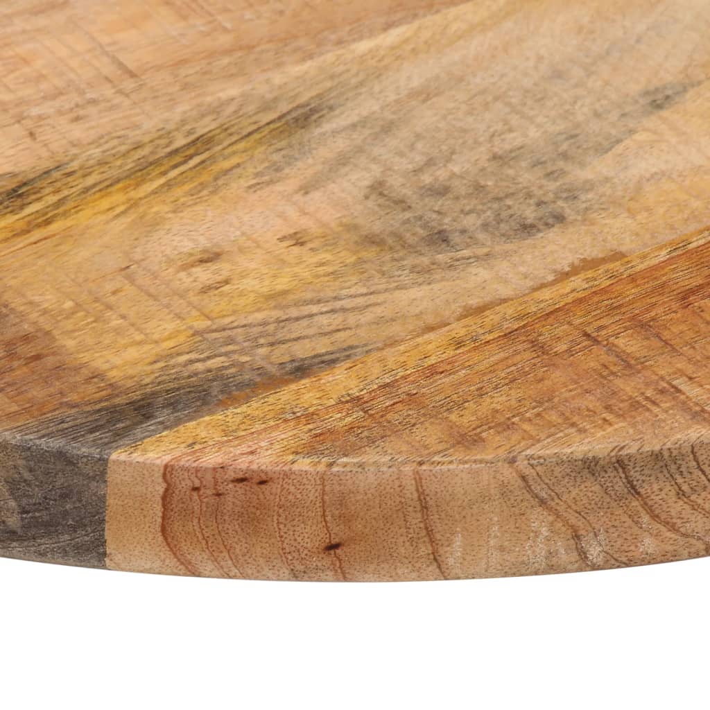 vidaXL Tablero de mesa redondo madera maciza mango rugosa Ø 40x2,5 cm