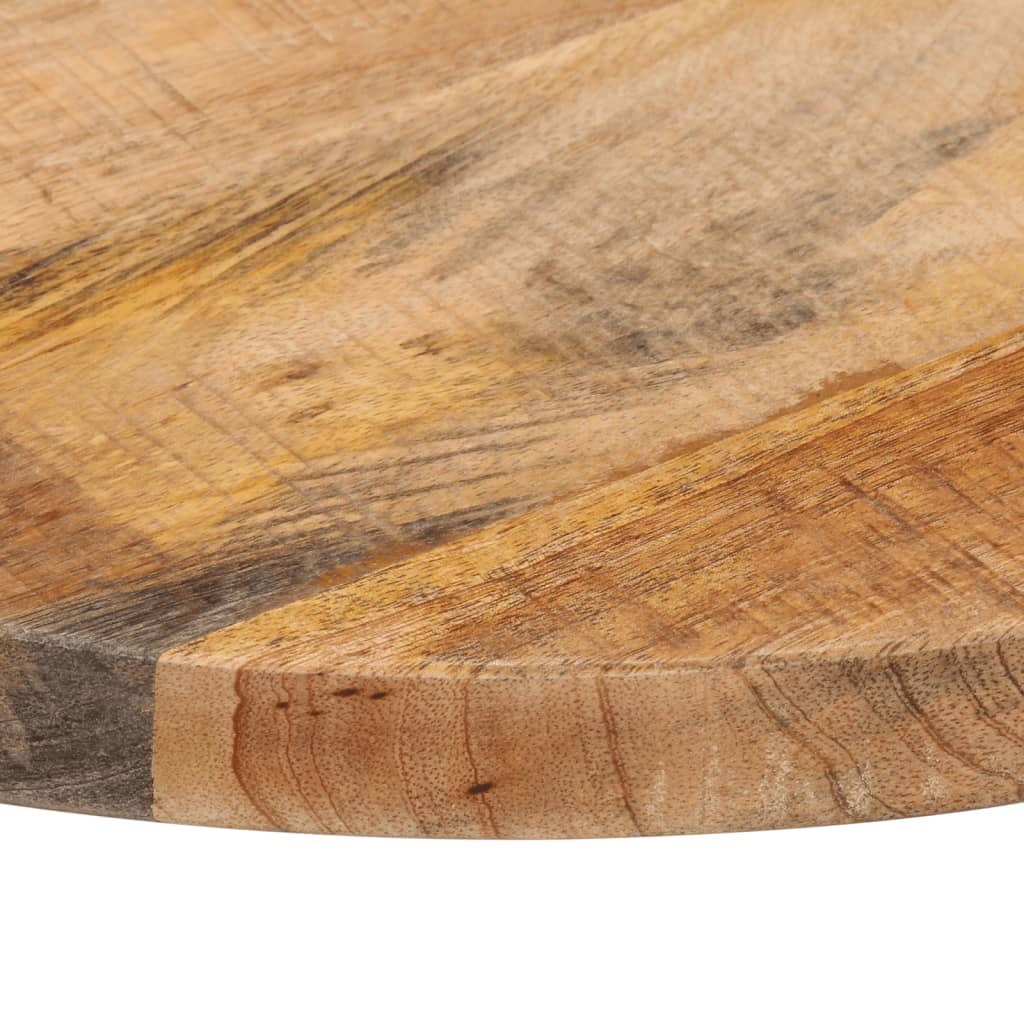 vidaXL Tablero de mesa redondo madera maciza mango rugosa Ø 50x1,5 cm