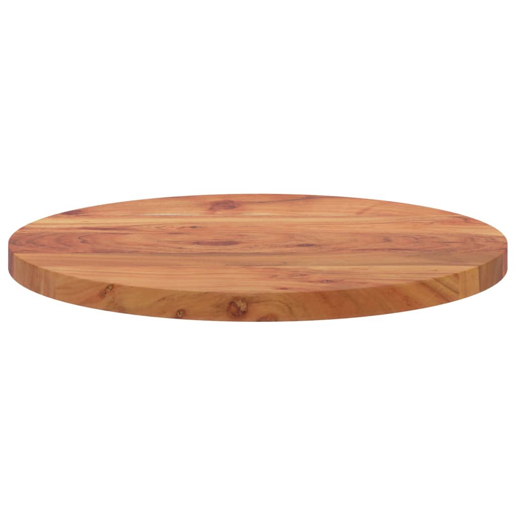 vidaXL Tablero de mesa redondo madera maciza de acacia Ø50x2,5 cm