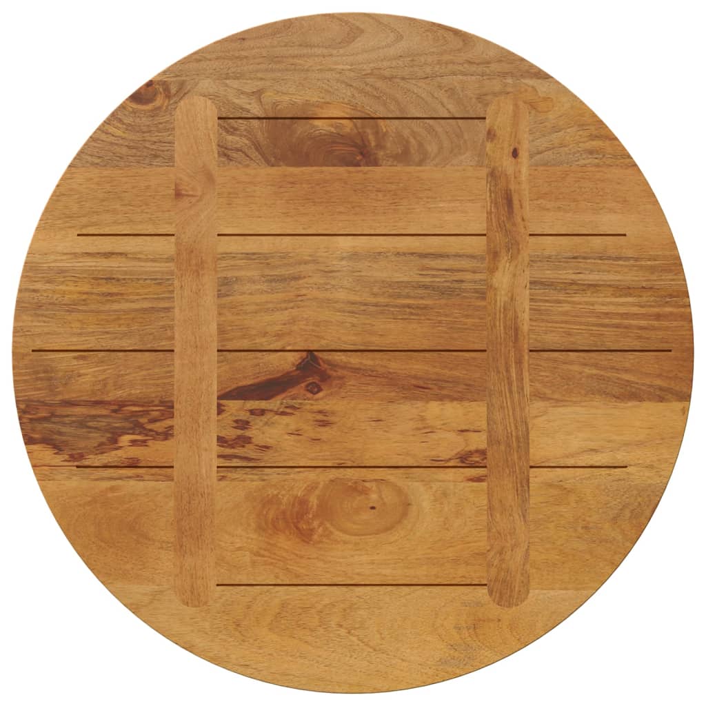 vidaXL Tablero de mesa redondo madera maciza de mango Ø 70x2,5 cm