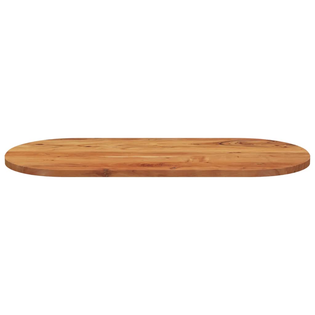 vidaXL Tablero de mesa ovalado madera maciza de acacia 110x50x3,8 cm