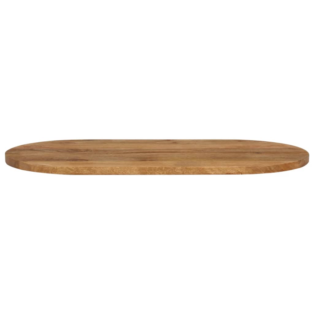 vidaXL Tablero de mesa ovalado madera maciza de mango 100x40x2,5 cm