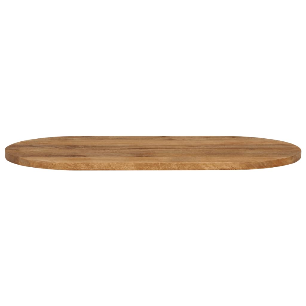 vidaXL Tablero de mesa ovalado madera maciza de mango 100x50x2,5 cm