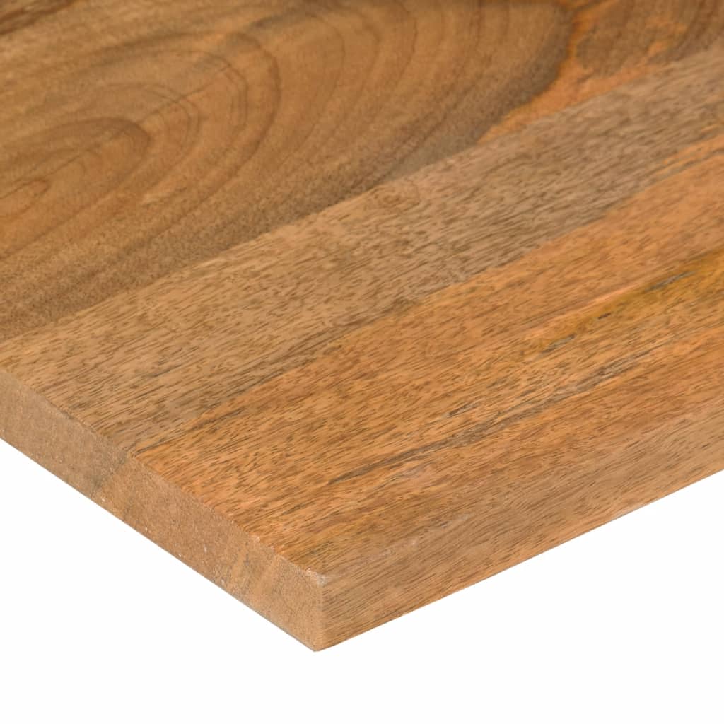 vidaXL Tablero escritorio con curva madera mango rugosa 100x50x2,5 cm