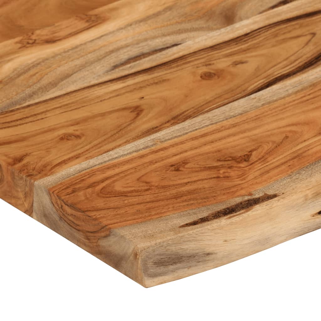 vidaXL Estante pared rectangular madera acacia borde vivo 50x30x2,5 cm