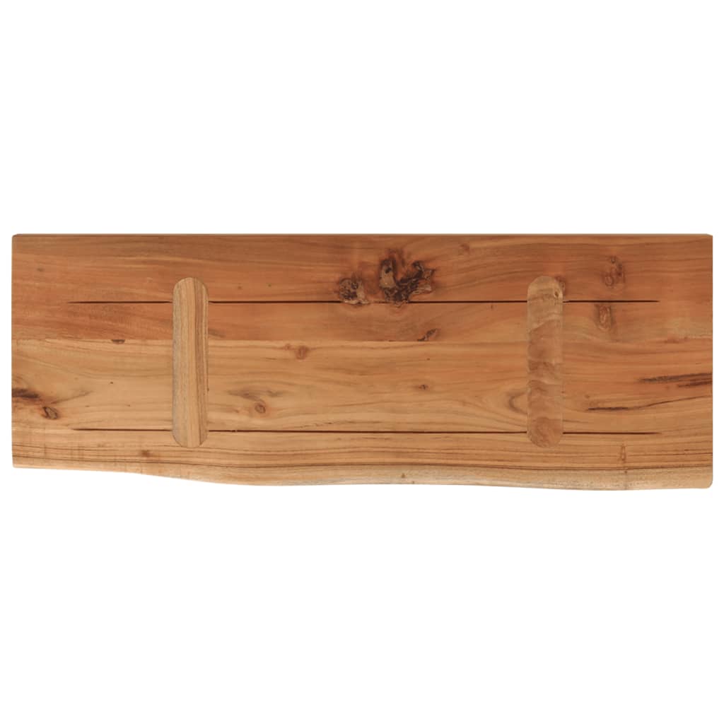 vidaXL Estante pared rectangular madera acacia borde vivo 70x30x2,5 cm