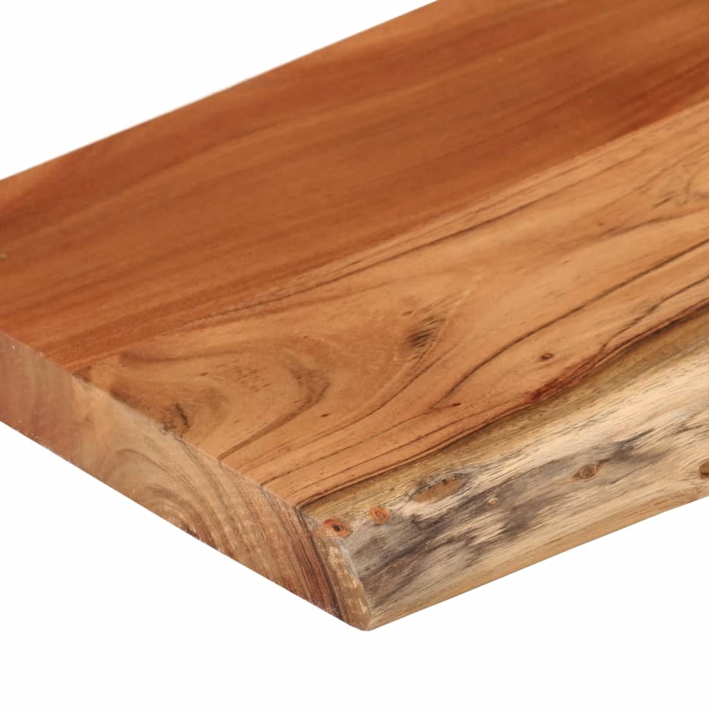 vidaXL Estante pared rectangular madera acacia borde vivo 70x30x2,5 cm