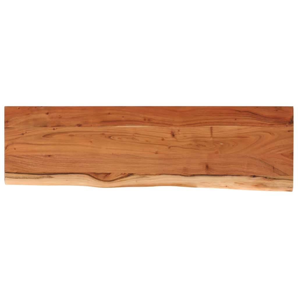 vidaXL Estante pared rectangular madera acacia borde vivo 100x30x2,5cm