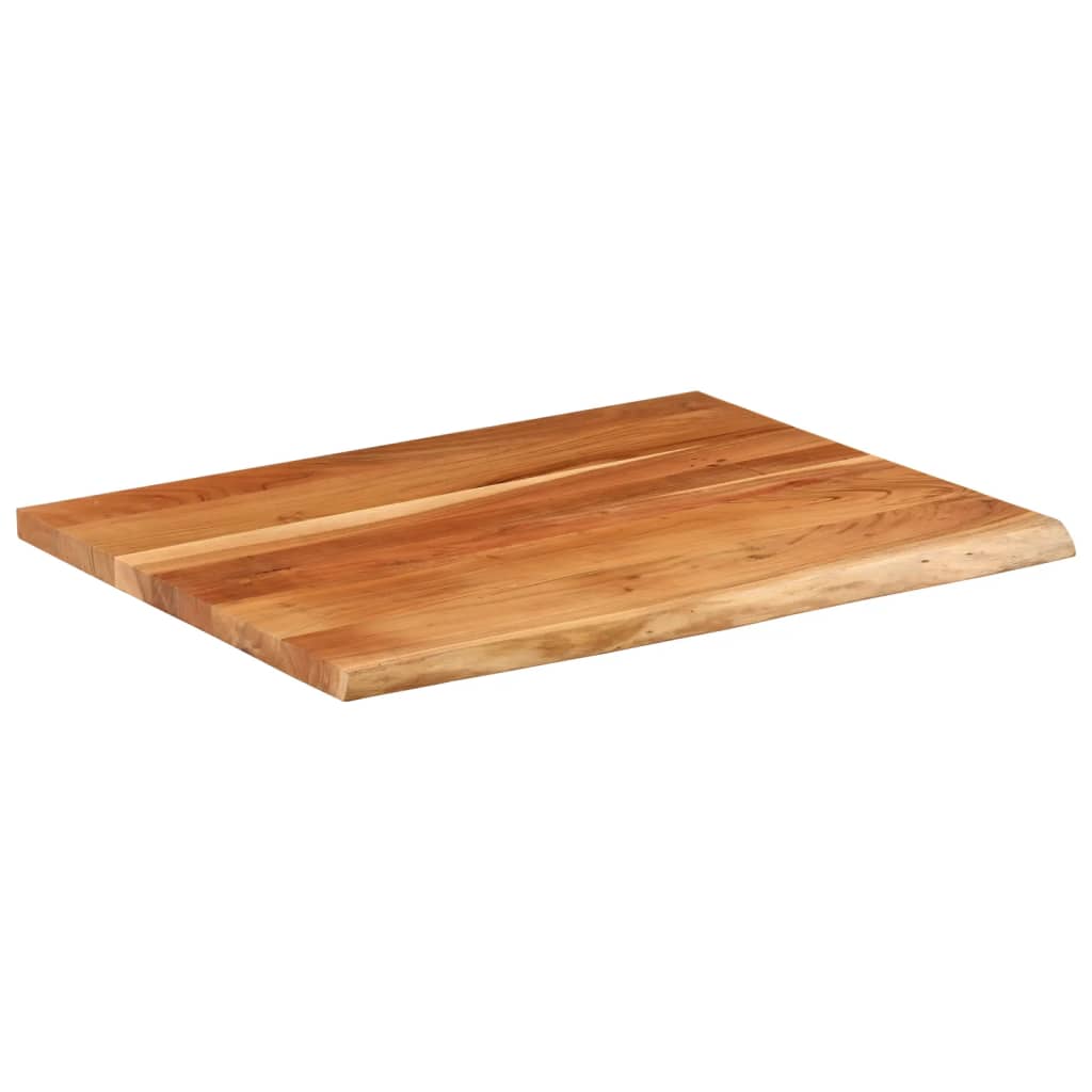 vidaXL Tablero rectangular madera de acacia borde vivo 100x80x2,5 cm