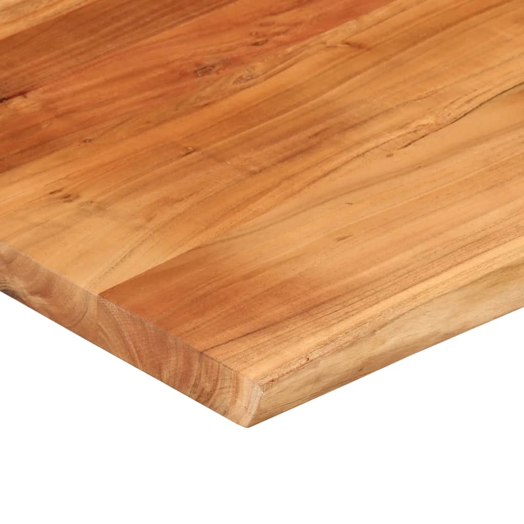 vidaXL Tablero rectangular madera de acacia borde vivo 100x80x2,5 cm