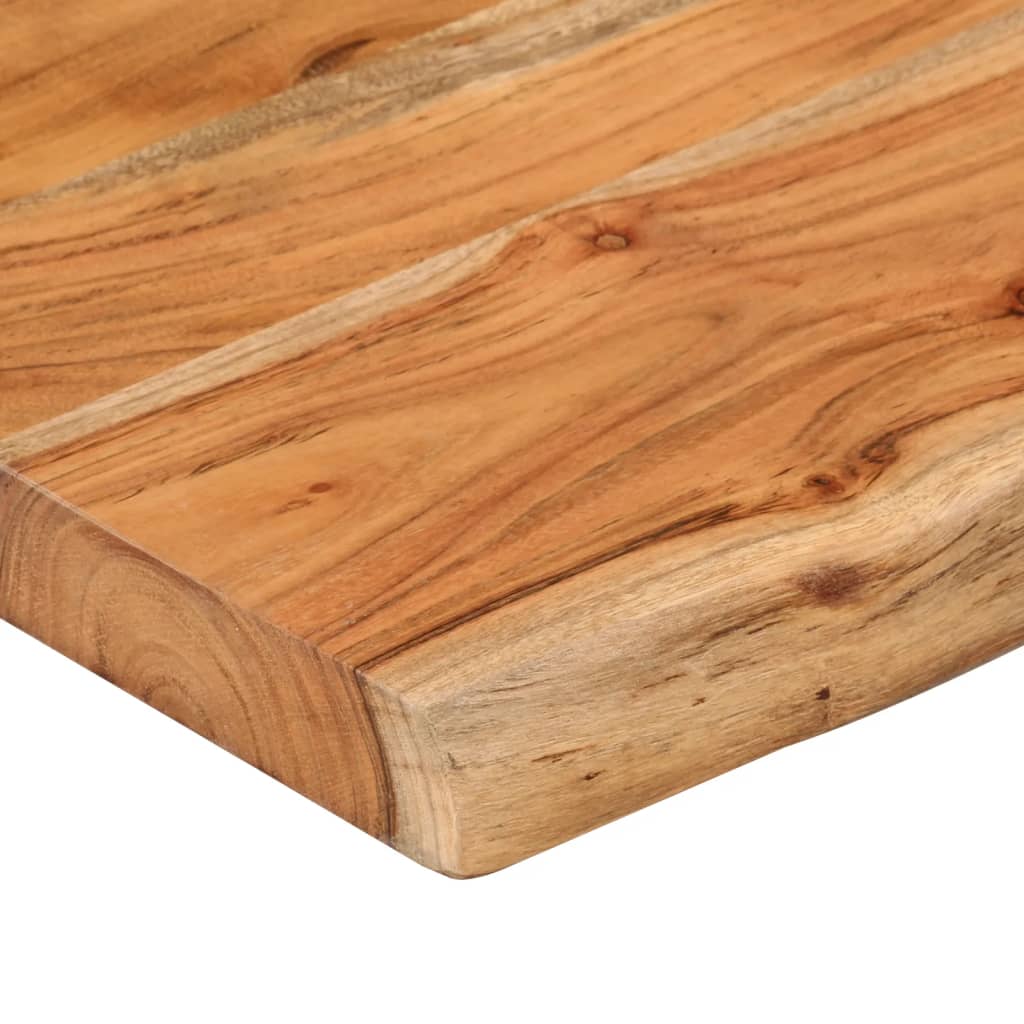 vidaXL Estante pared rectangular madera acacia borde vivo 110x20x3,8cm