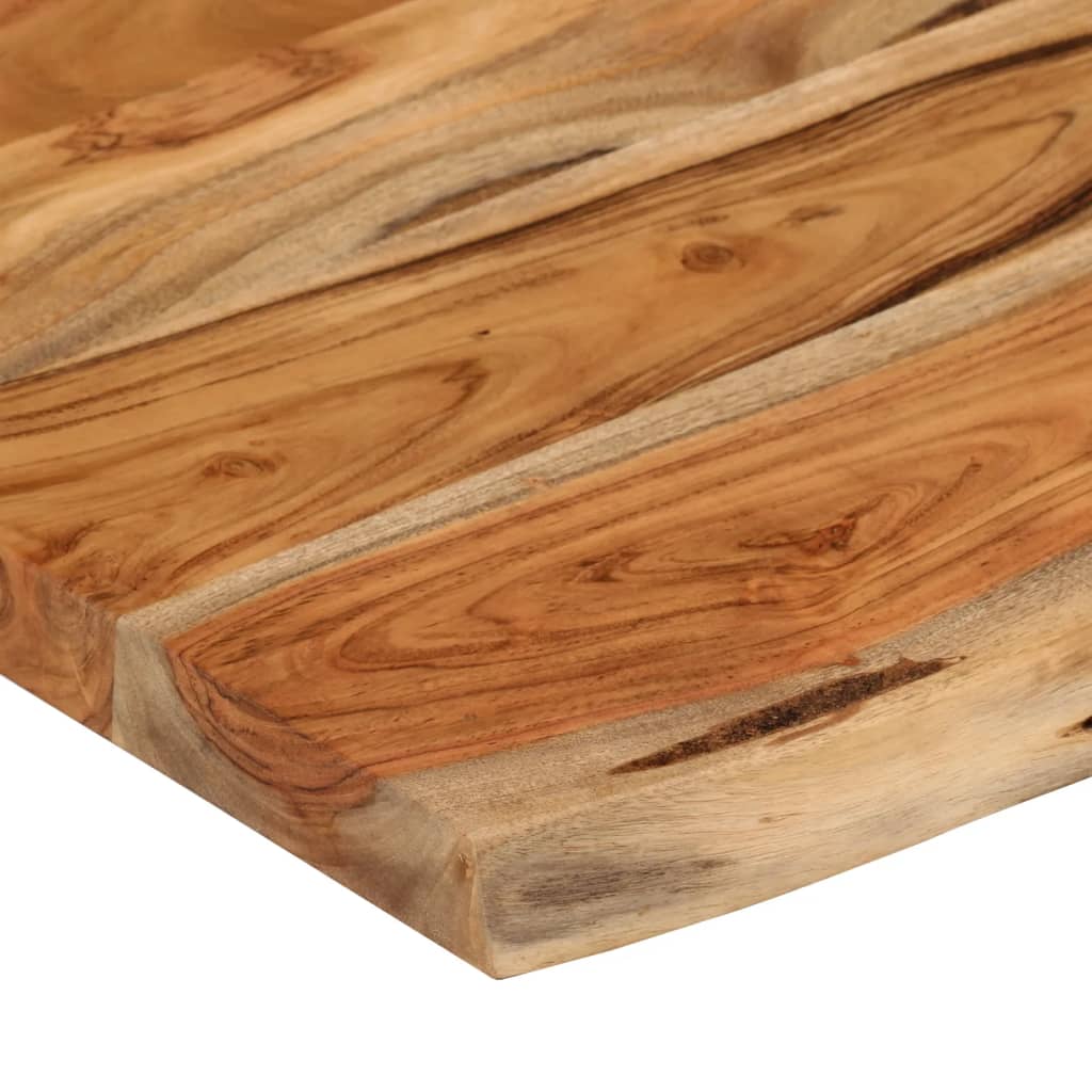 vidaXL Estante pared rectangular madera acacia borde vivo 60x40x3,8 cm