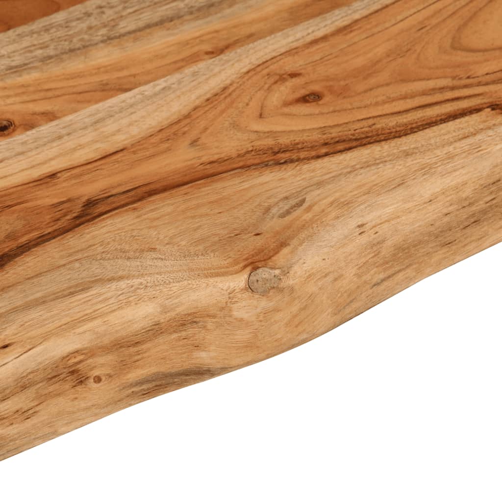 vidaXL Tablero rectangular madera de acacia borde vivo 180x40x3,8 cm