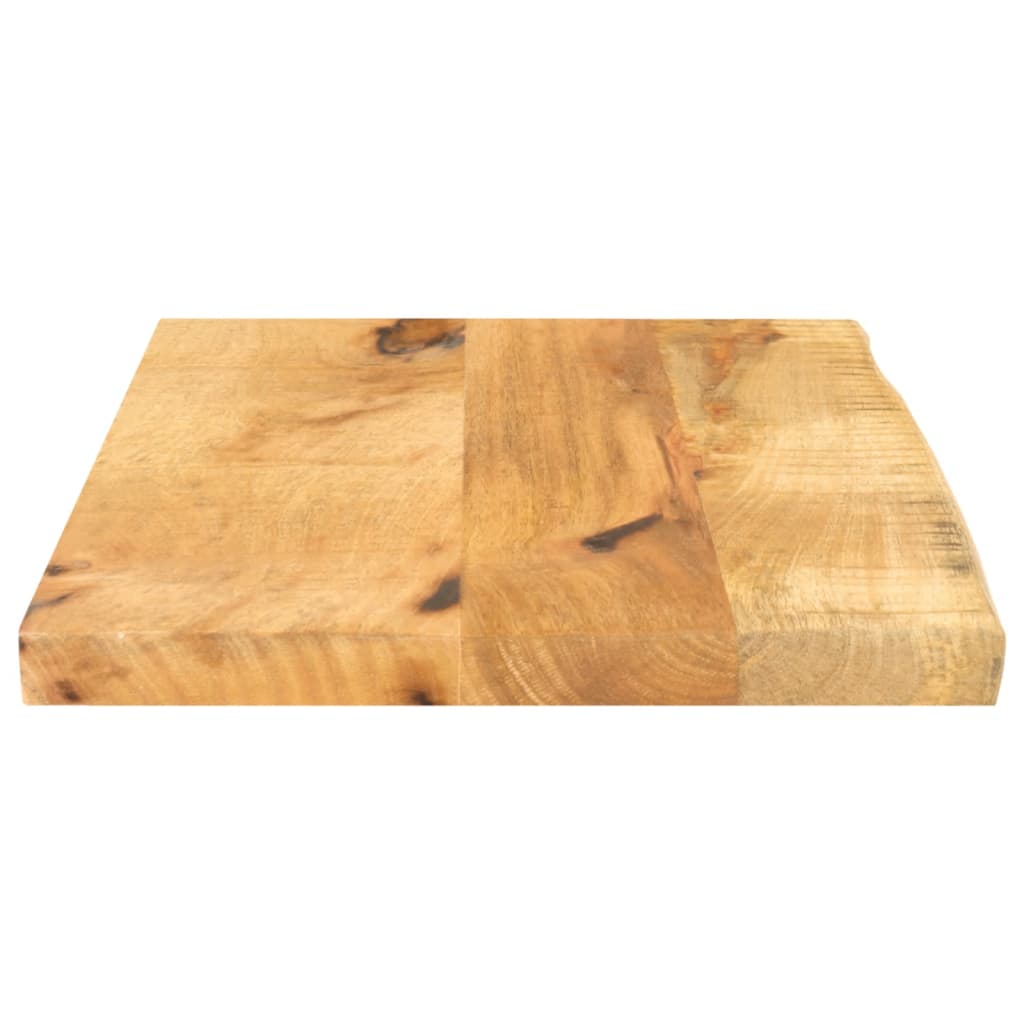 vidaXL Tablero de mesa borde natural madera maciza mango 40x20x2,5 cm