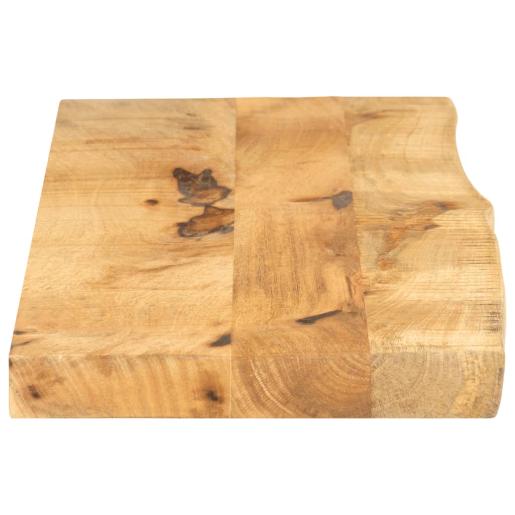 vidaXL Tablero de mesa borde natural madera maciza mango 120x20x2,5 cm