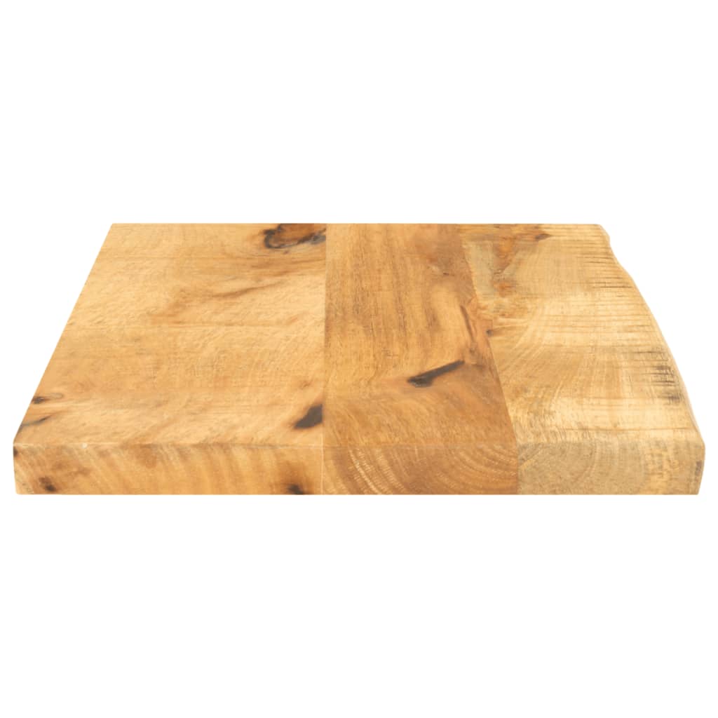 vidaXL Tablero de mesa borde natural madera maciza mango 40x30x2,5 cm