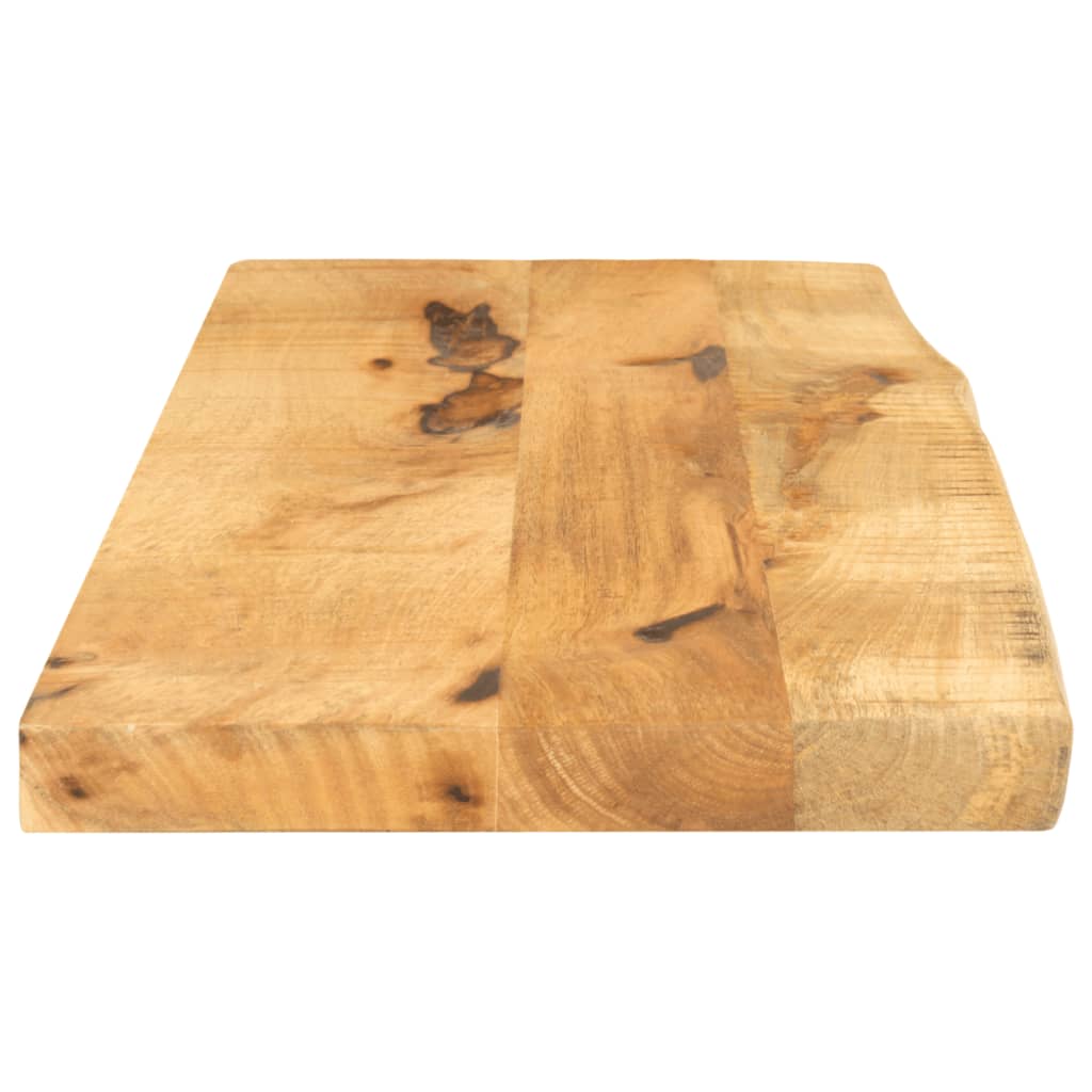 vidaXL Tablero de mesa borde natural madera maciza mango 70x40x2,5 cm