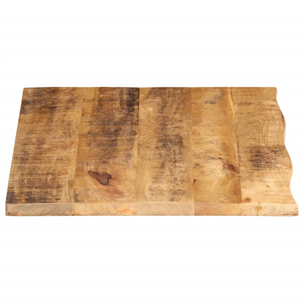 vidaXL Tablero de mesa borde natural madera maciza mango 70x60x3,8 cm