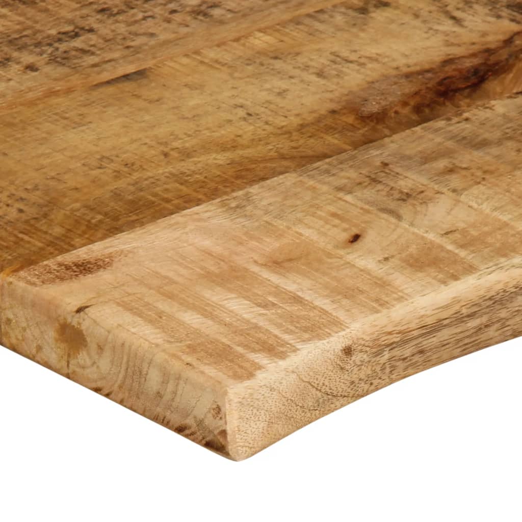 vidaXL Tablero de mesa borde natural madera maciza mango 70x60x3,8 cm