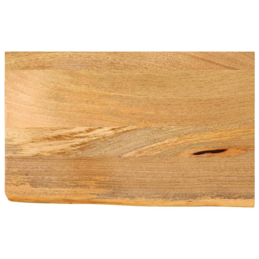 vidaXL Tablero de mesa borde natural madera maciza mango 50x20x2,5 cm