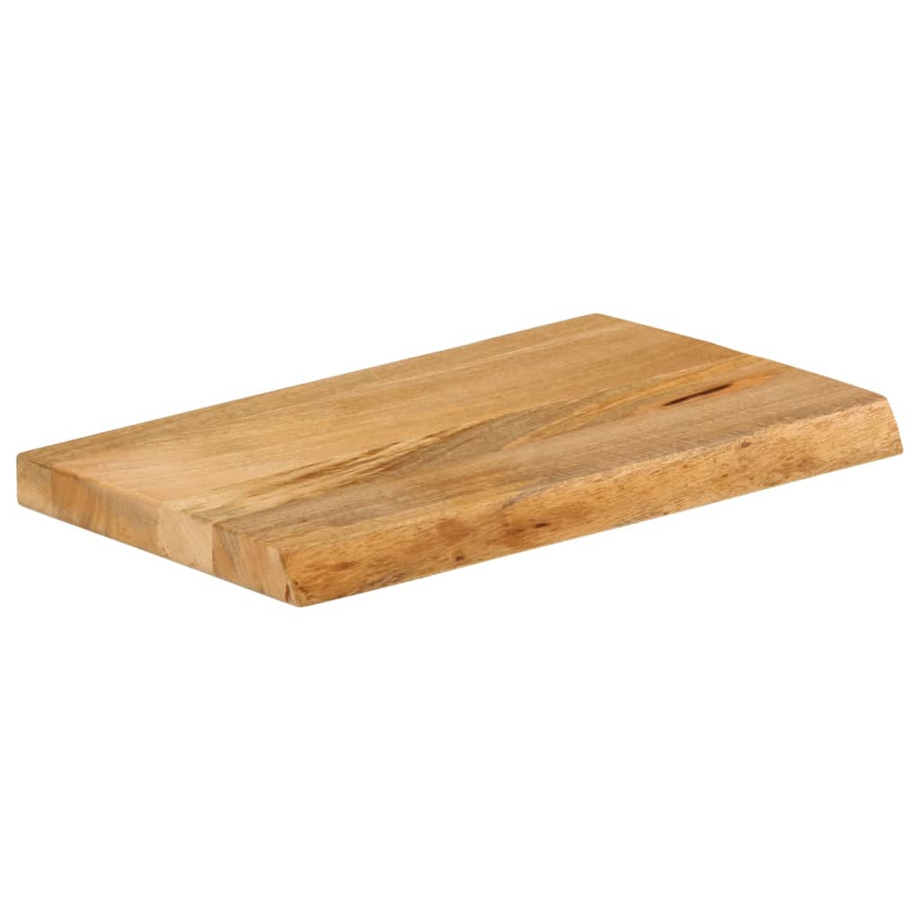 vidaXL Tablero de mesa borde natural madera maciza mango 50x20x2,5 cm