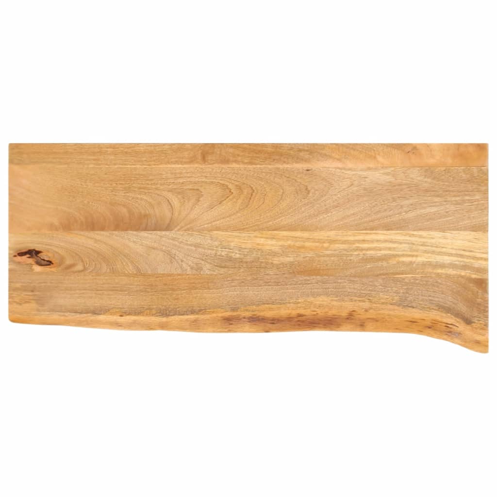 vidaXL Tablero de mesa borde natural madera maciza mango 70x20x2,5 cm