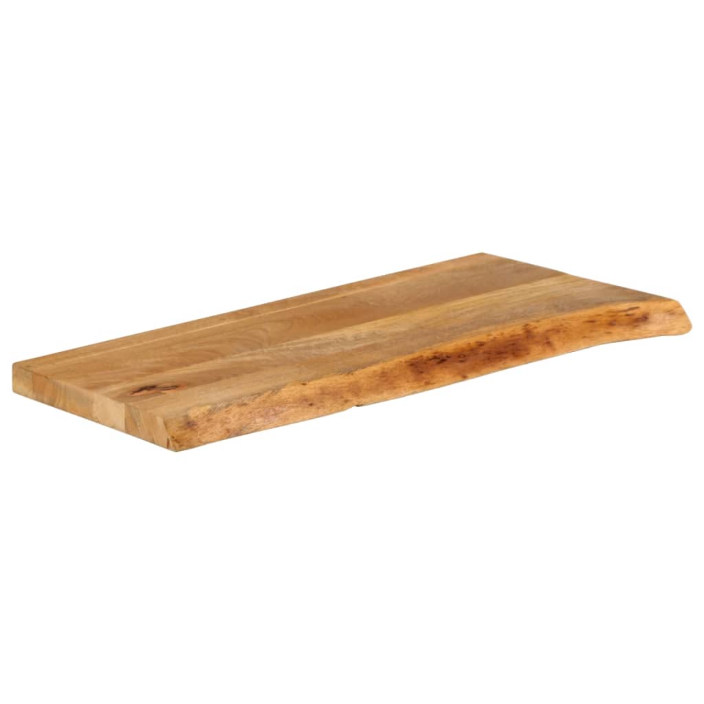 vidaXL Tablero de mesa borde natural madera maciza mango 70x20x2,5 cm