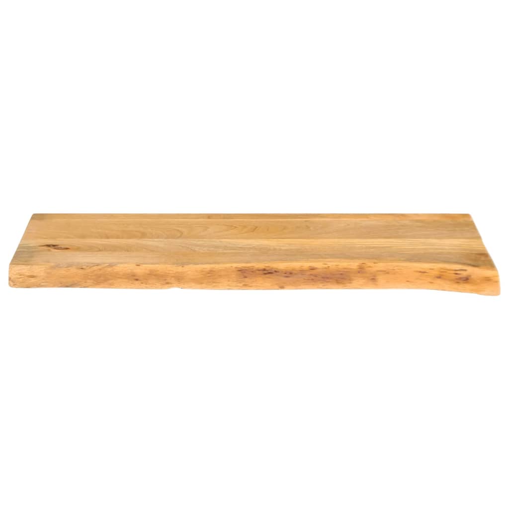 vidaXL Tablero de mesa borde natural madera maciza mango 70x20x2,5 cm