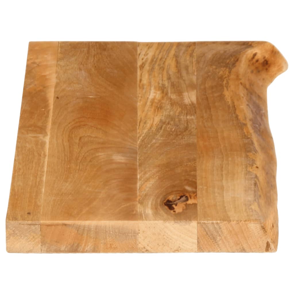 vidaXL Tablero de mesa borde natural madera maciza mango 70x20x2,5 cm