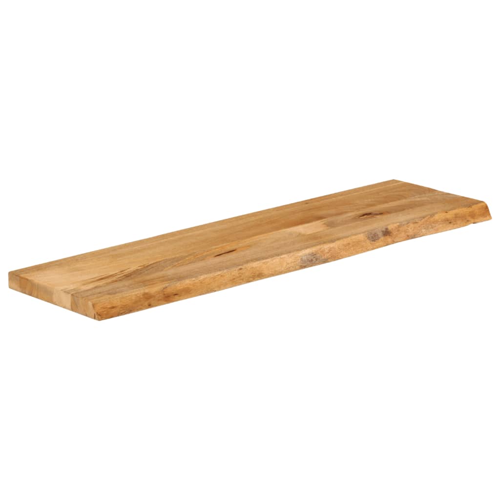 vidaXL Tablero de mesa borde natural madera maciza mango 120x20x2,5 cm