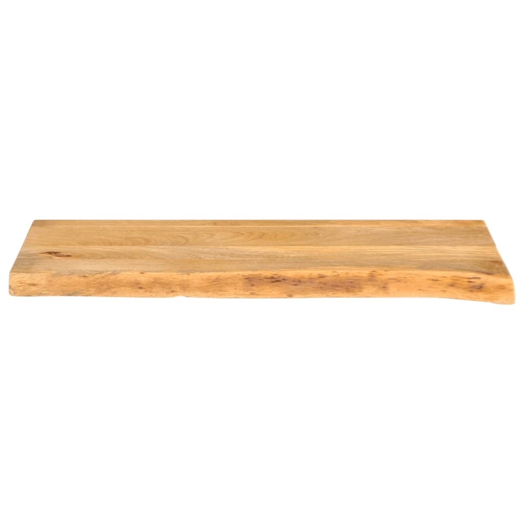 vidaXL Tablero de mesa borde natural madera maciza mango 70x30x2,5 cm