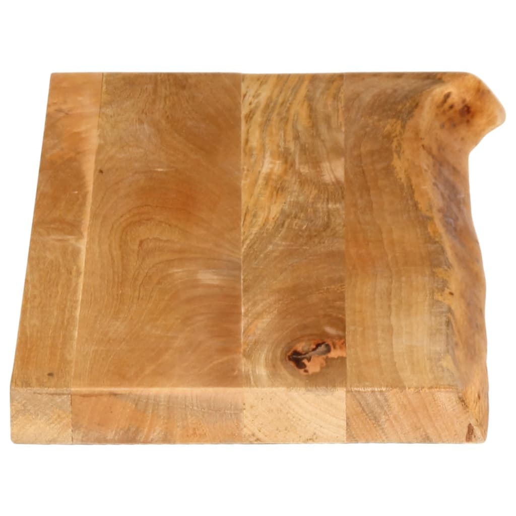 vidaXL Tablero de mesa borde natural madera maciza mango 70x30x2,5 cm