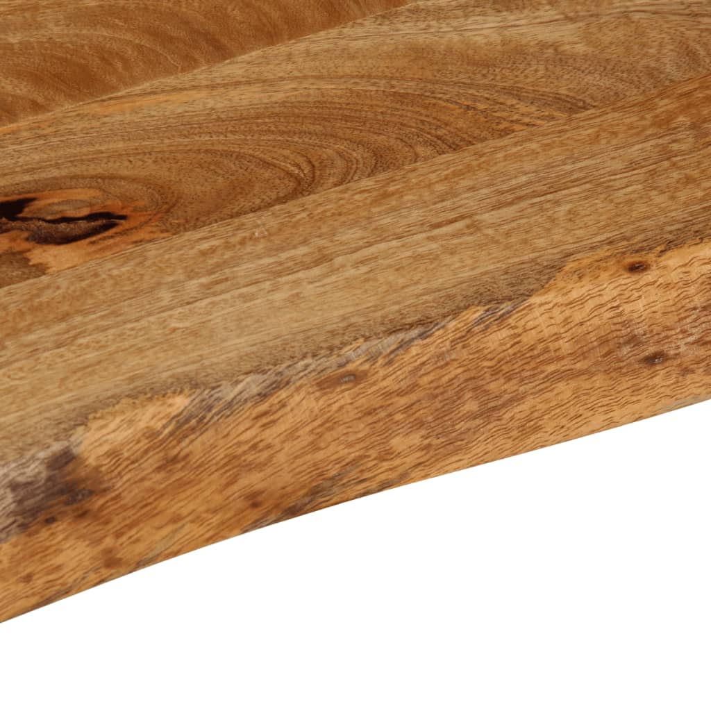 vidaXL Tablero de mesa borde natural madera maciza mango 70x30x2,5 cm