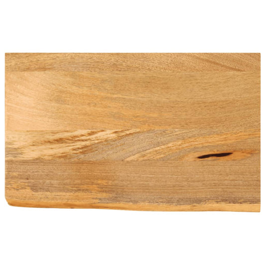 Tablero de mesa borde natural madera maciza mango 40x20x3,8 cm