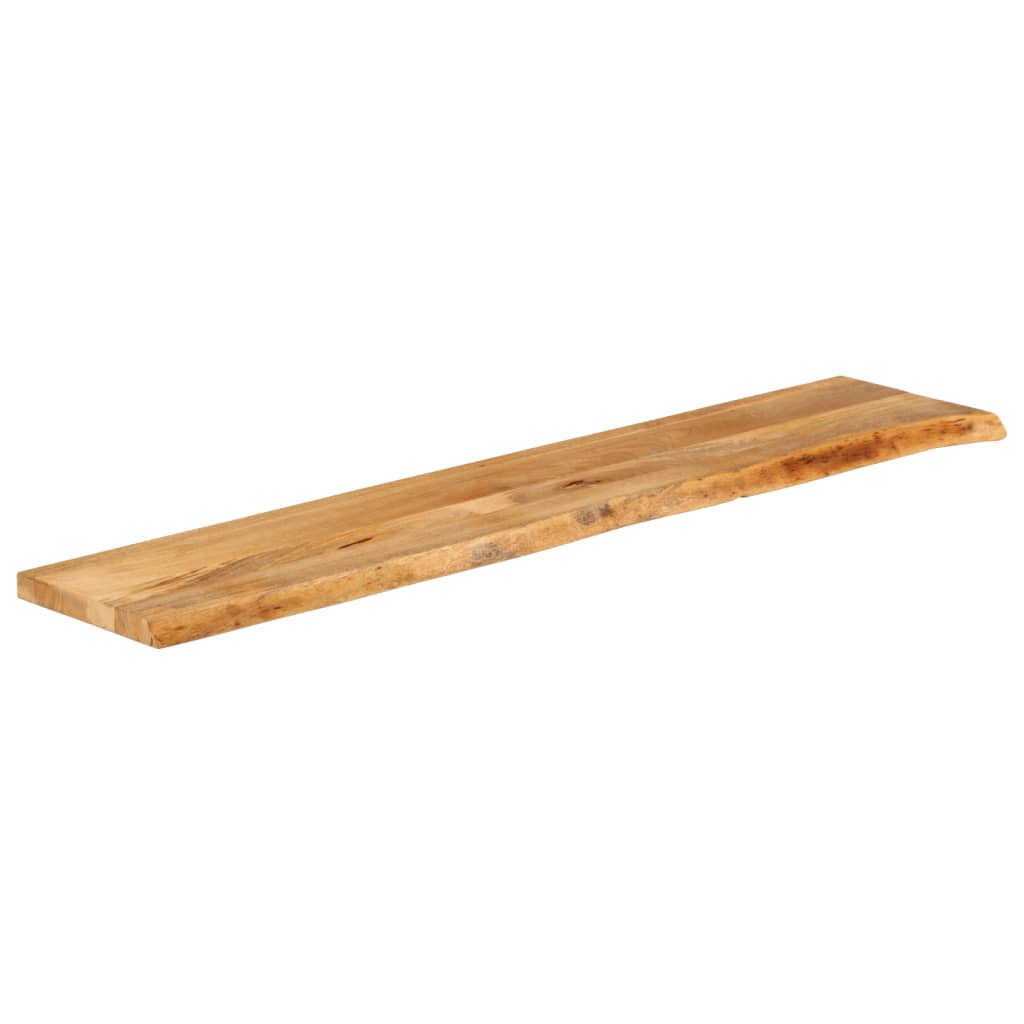 vidaXL Tablero de mesa borde natural madera maciza mango 140x30x3,8 cm