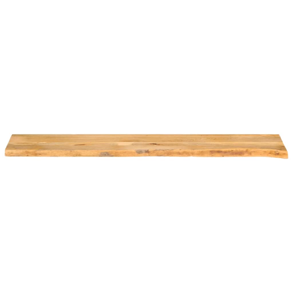 vidaXL Tablero de mesa borde natural madera maciza mango 140x30x3,8 cm