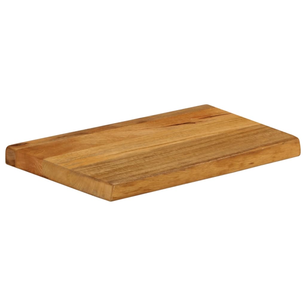 vidaXL Tablero de mesa borde natural madera maciza mango 40x20x2,5 cm