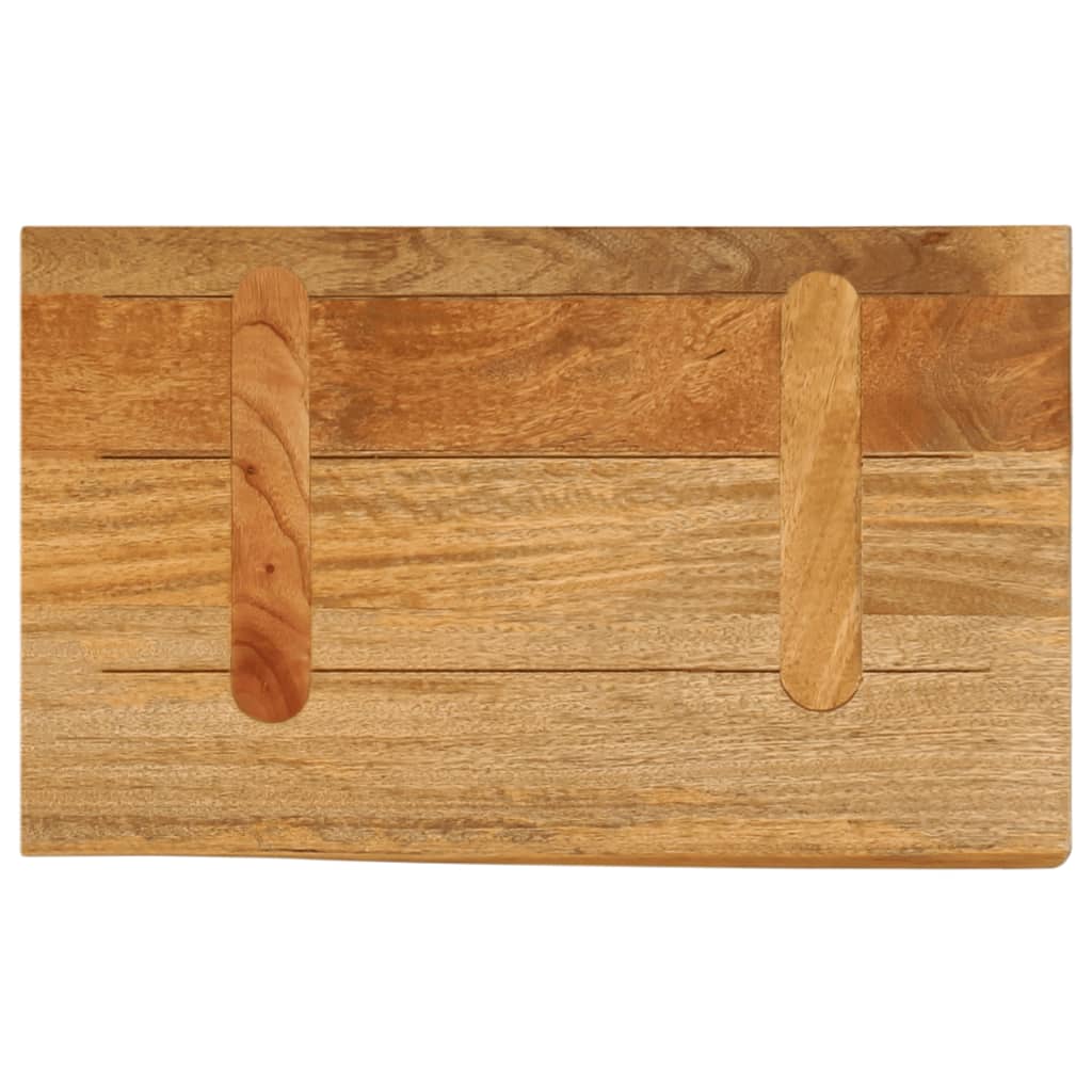 vidaXL Tablero de mesa borde natural madera maciza mango 40x20x2,5 cm