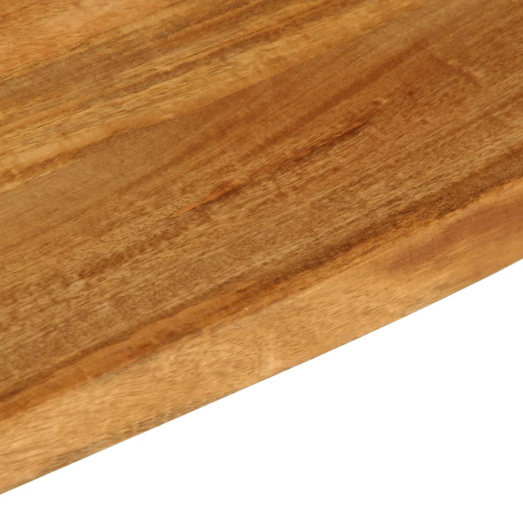 vidaXL Tablero de mesa borde natural madera maciza mango 40x20x2,5 cm