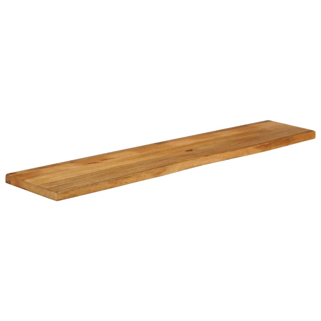 vidaXL Tablero de mesa borde natural madera maciza mango 140x20x2,5 cm