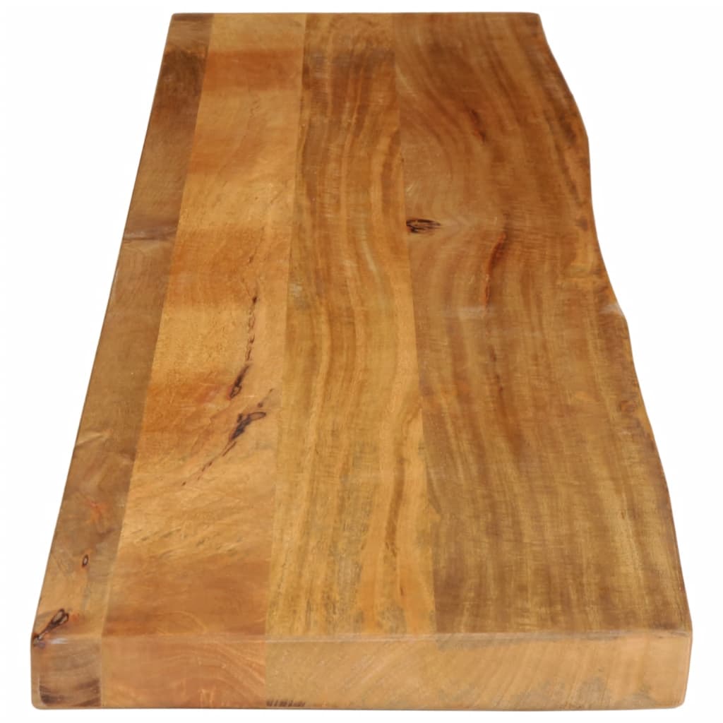 vidaXL Tablero de mesa borde natural madera maciza mango 140x20x2,5 cm