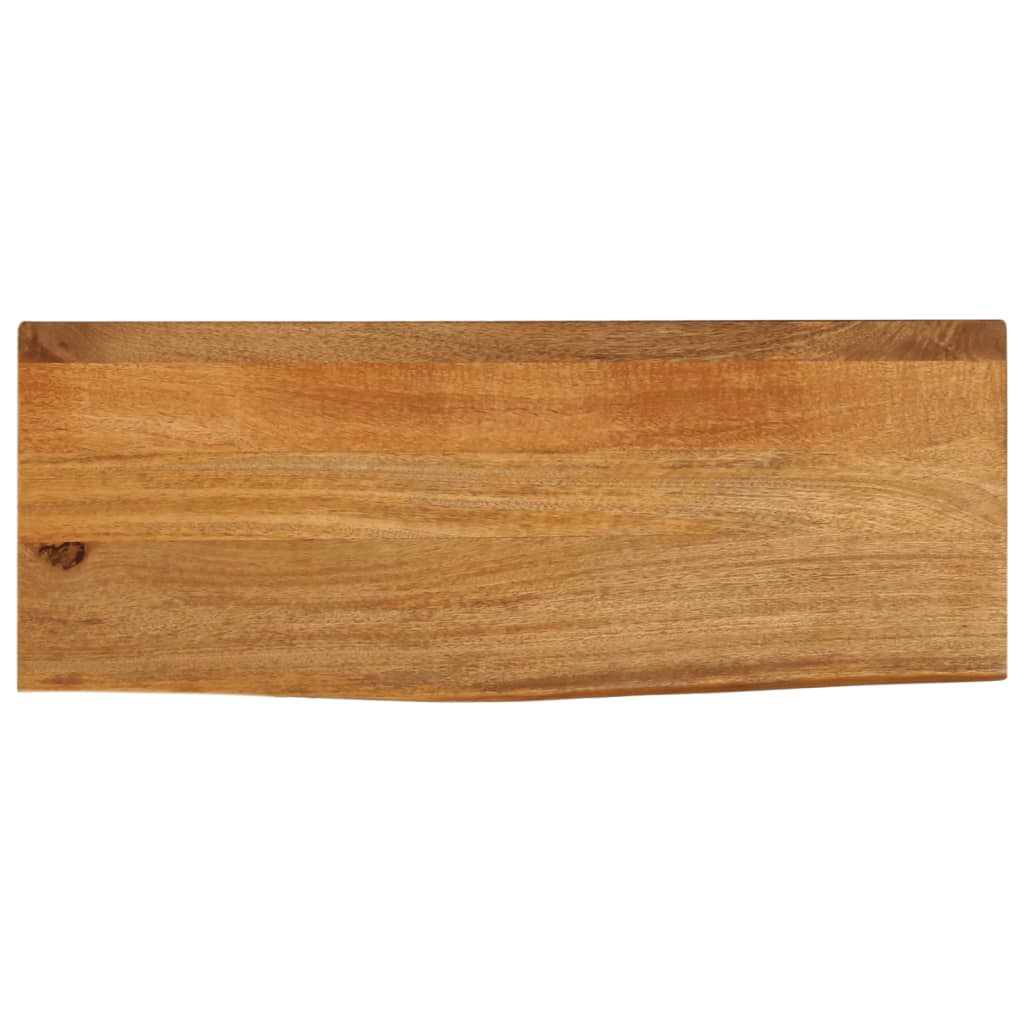 vidaXL Tablero de mesa borde natural madera maciza mango 70x30x2,5 cm